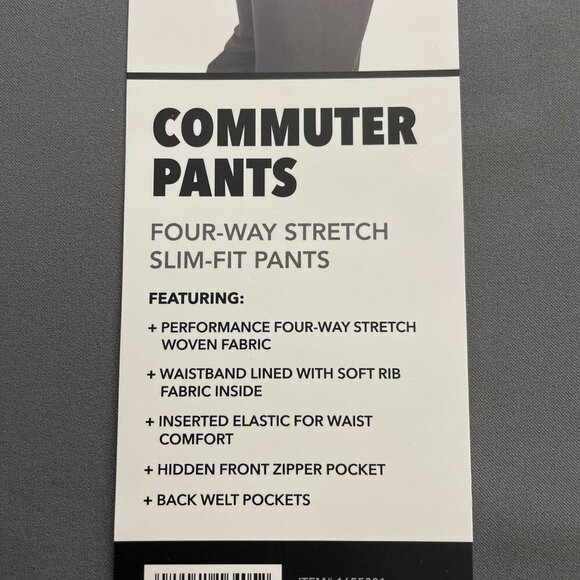 NEW Marc New York Mens 30 Commuter Pants  Andrew Marc Gray Slim-Fit - Picture 6 of 13